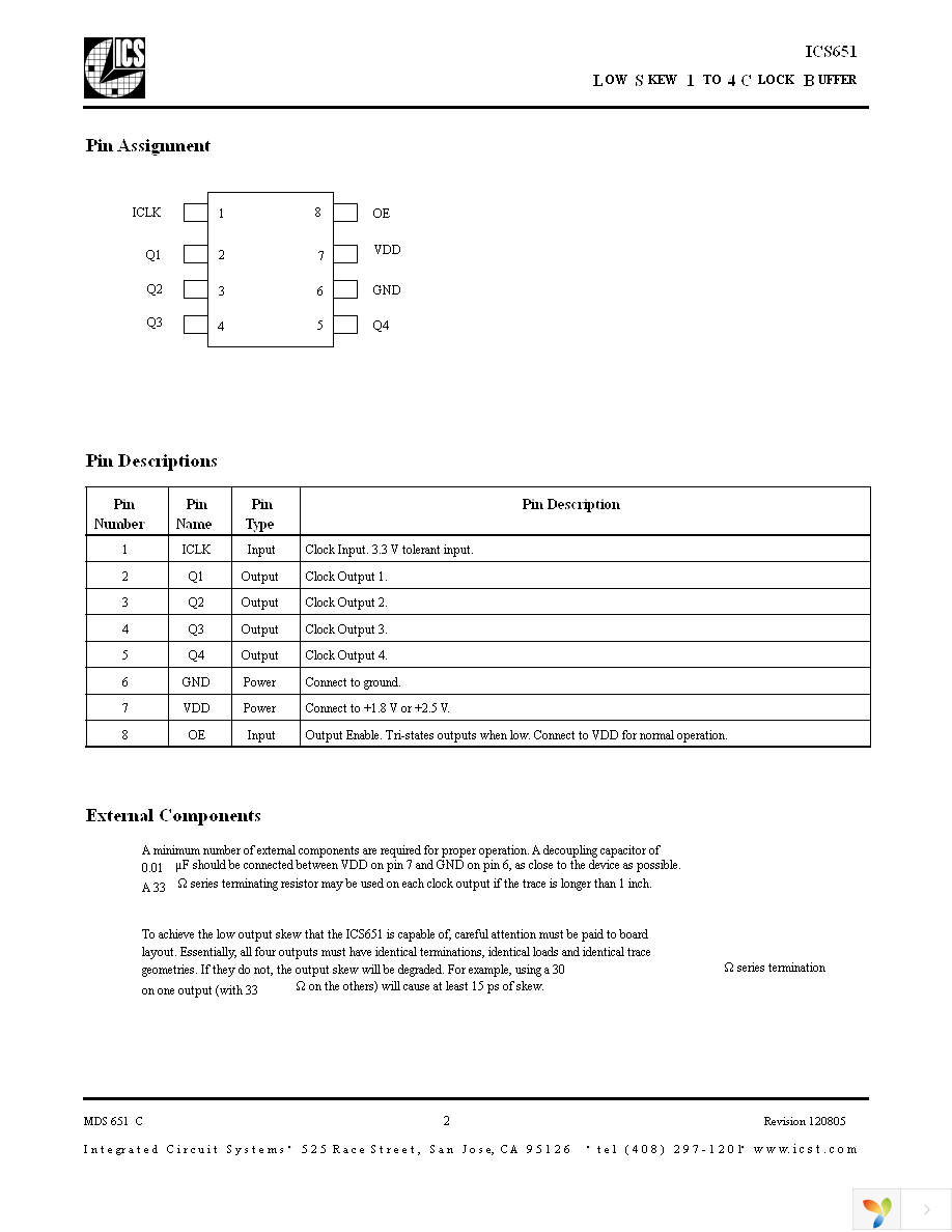 ICS651MI Page 2