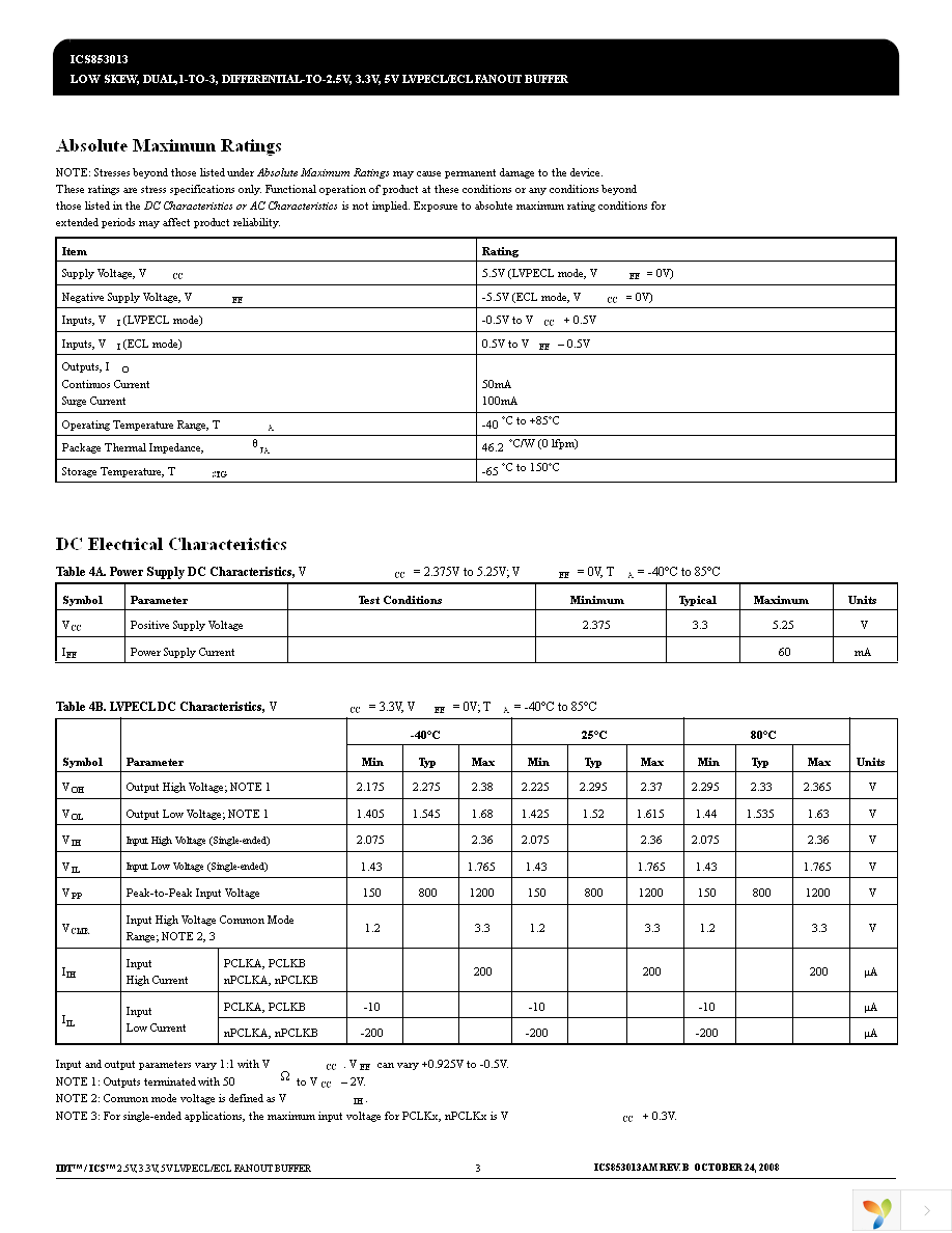 ICS853013AMLF Page 3