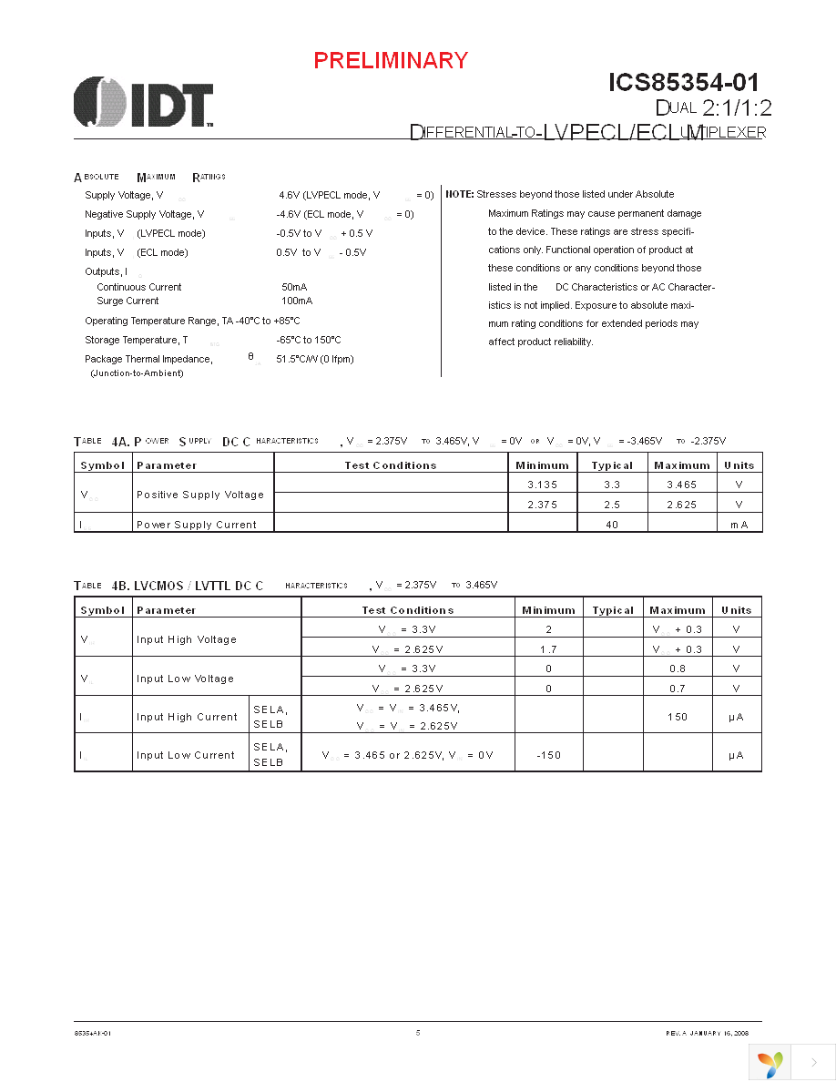 85354AK-01LF Page 5