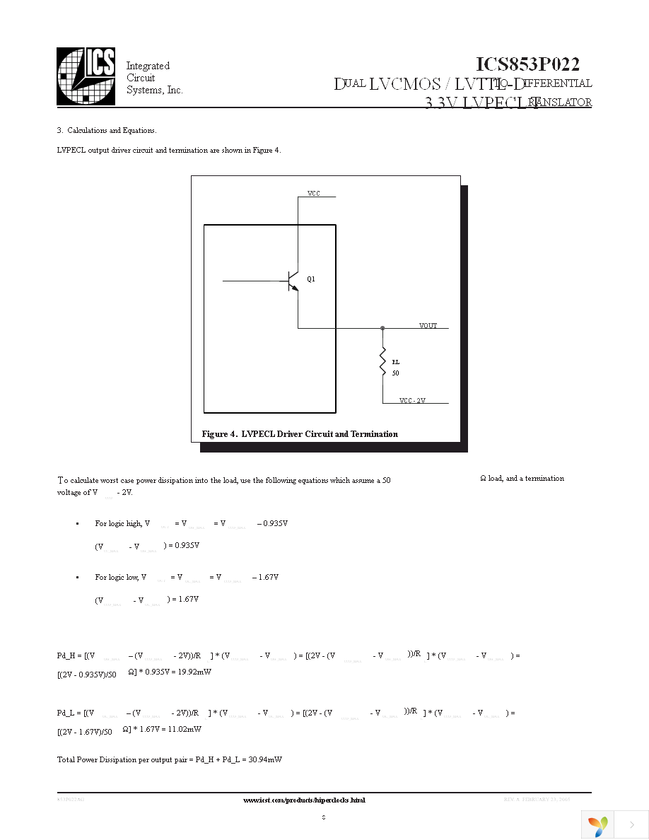 ICS853P022AGLFT Page 8