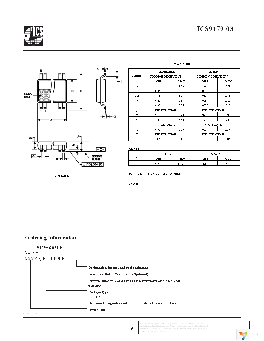 ICS9179BF-03 Page 9