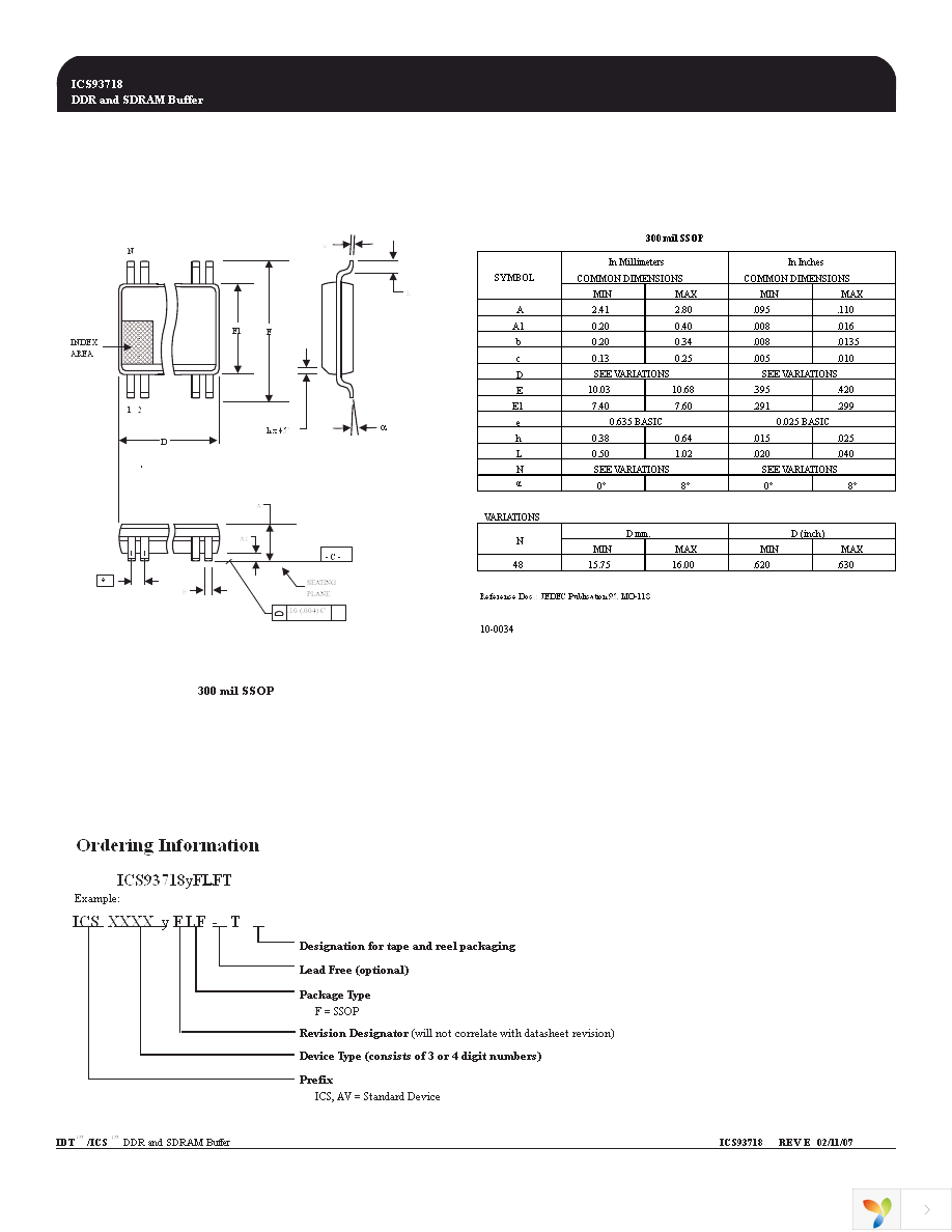 ICS93718CFLF Page 8