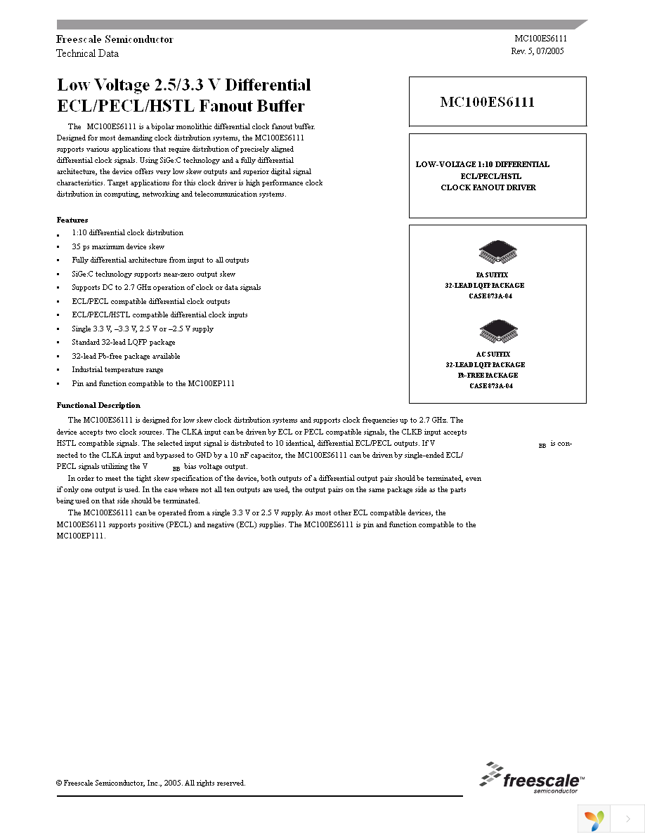 MC100ES6111AC Page 1