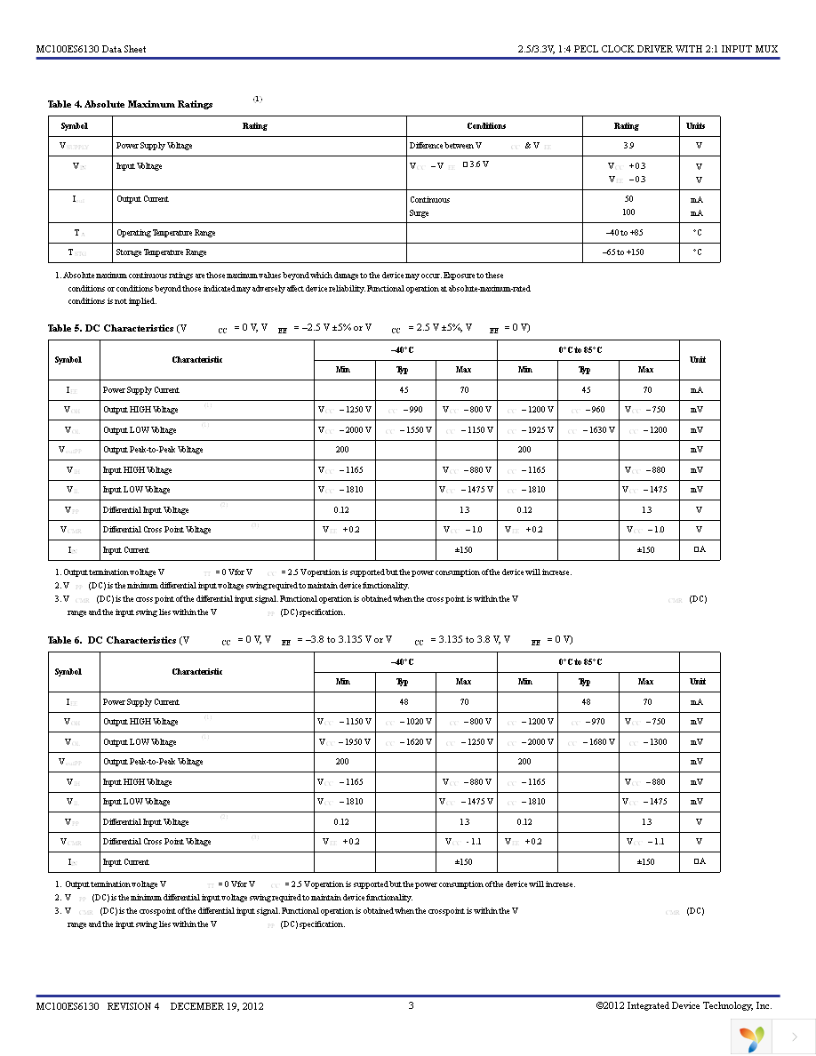 MC100ES6130EJ Page 3