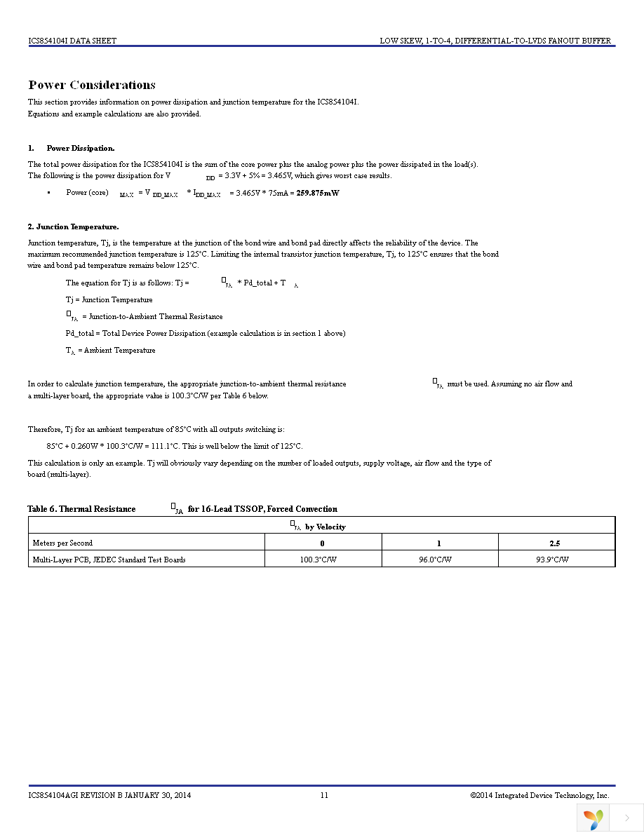 ICS854104AG Page 11