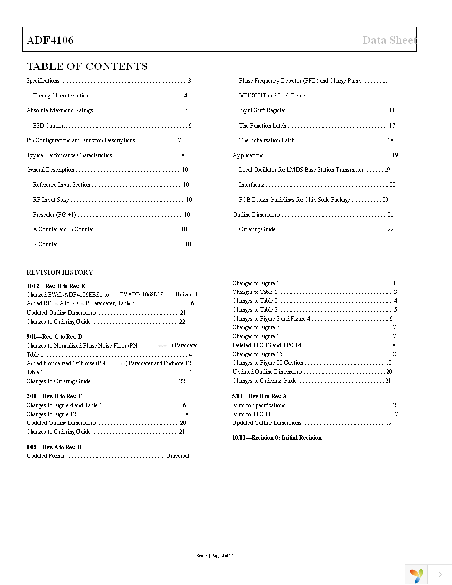 ADF4106BRUZ-R7 Page 2