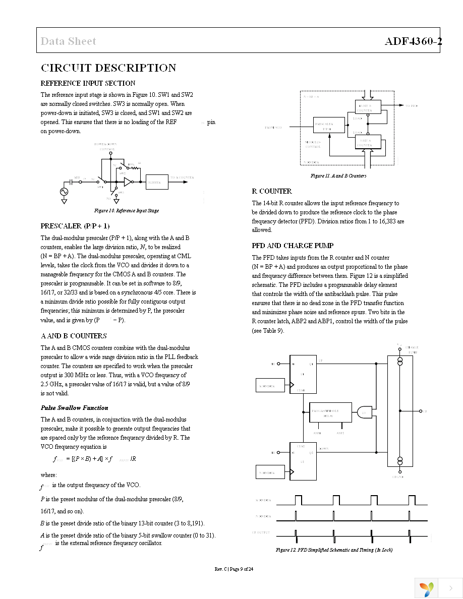 ADF4360-2BCPZRL7 Page 9