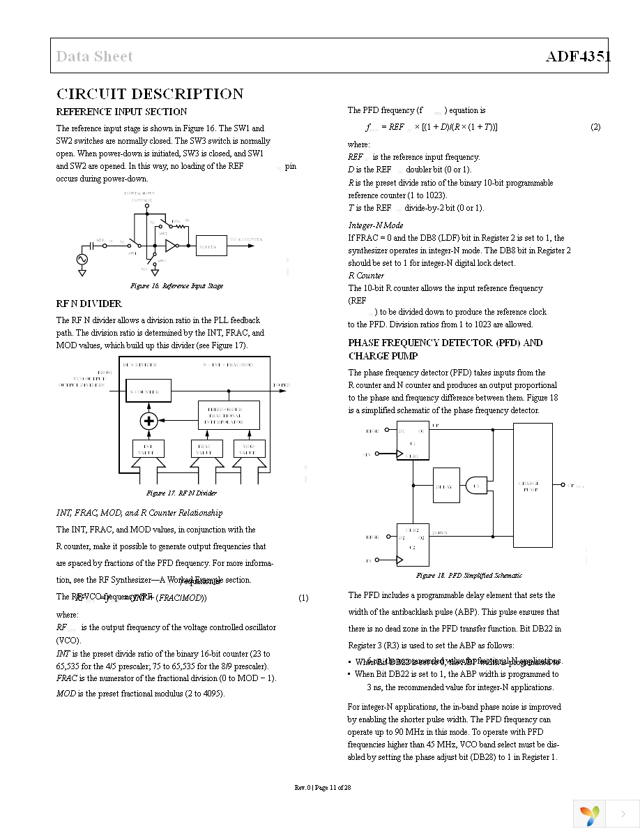 ADF4351BCPZ-RL7 Page 11