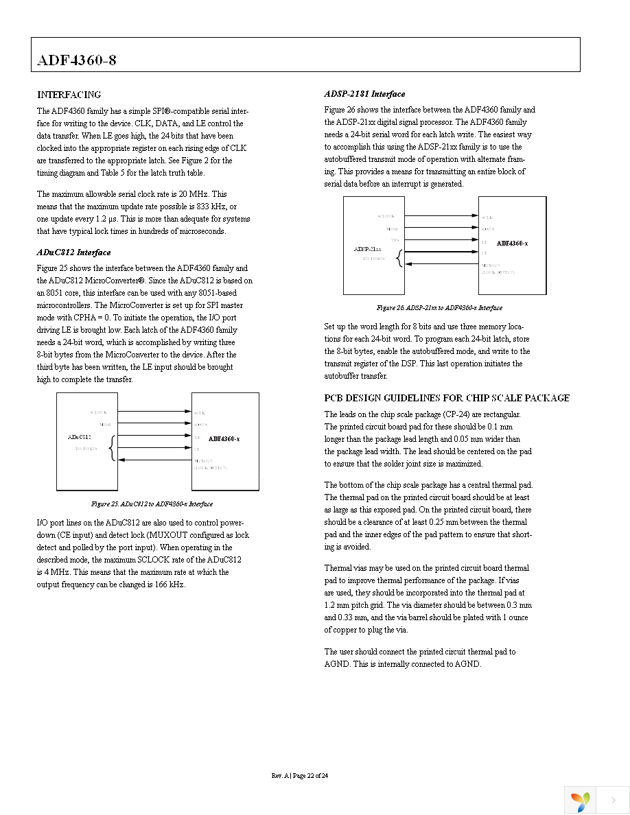 ADF4360-8BCPZRL7 Page 22