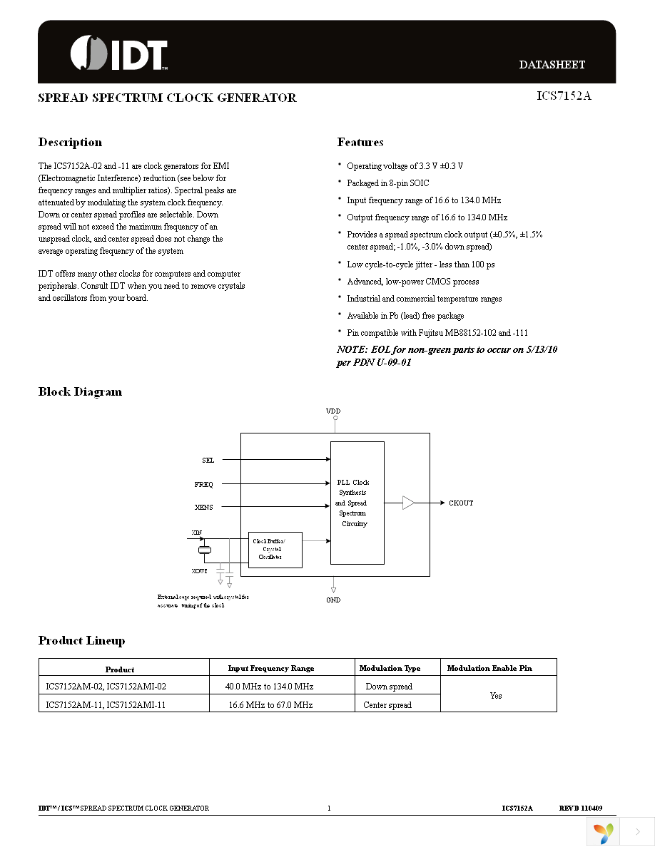 7152AMI-11LFT Page 1