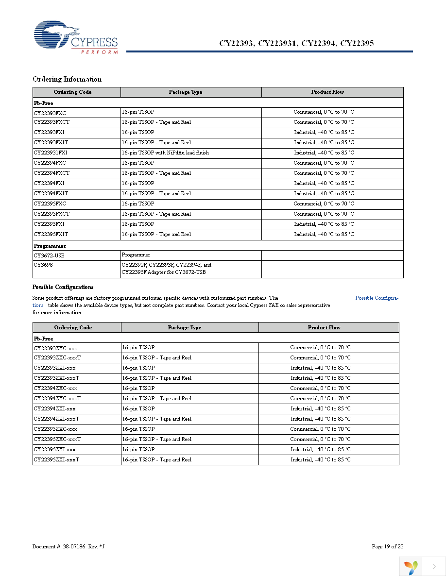 CY22394FXI Page 19