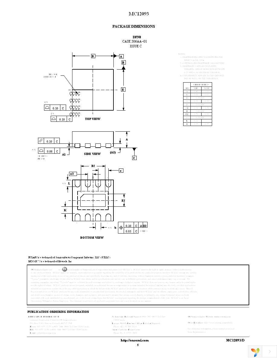 MC12093MNR4G Page 5