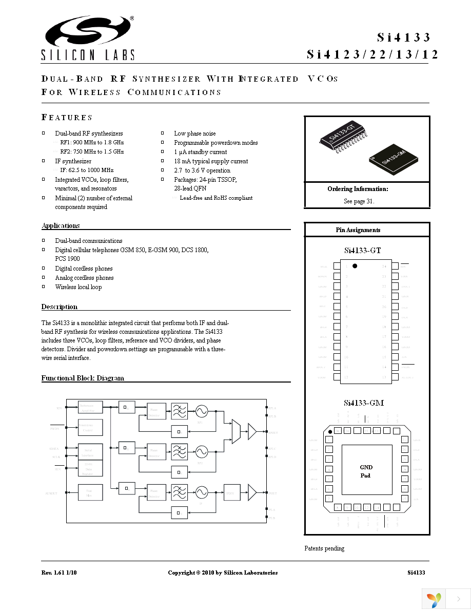 SI4112-D-GM Page 1