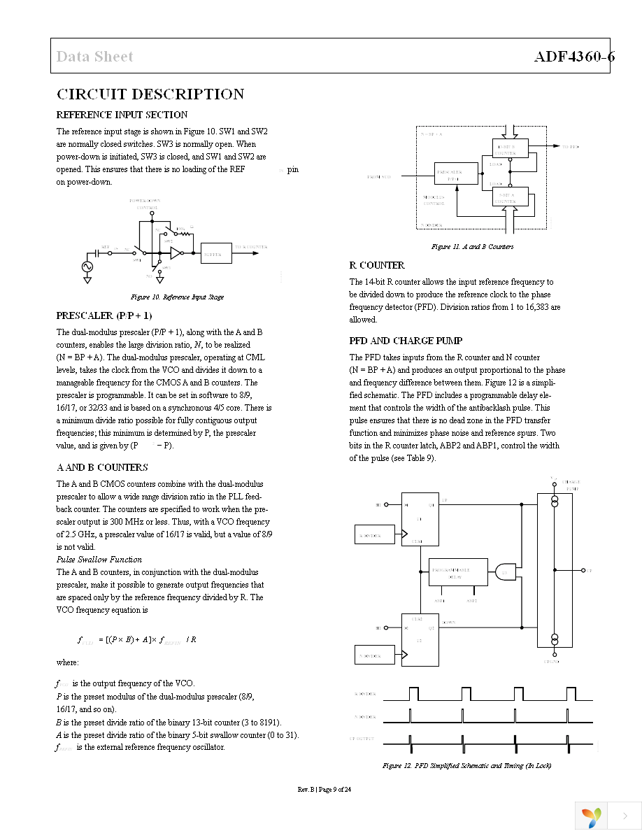 ADF4360-6BCPZ Page 9