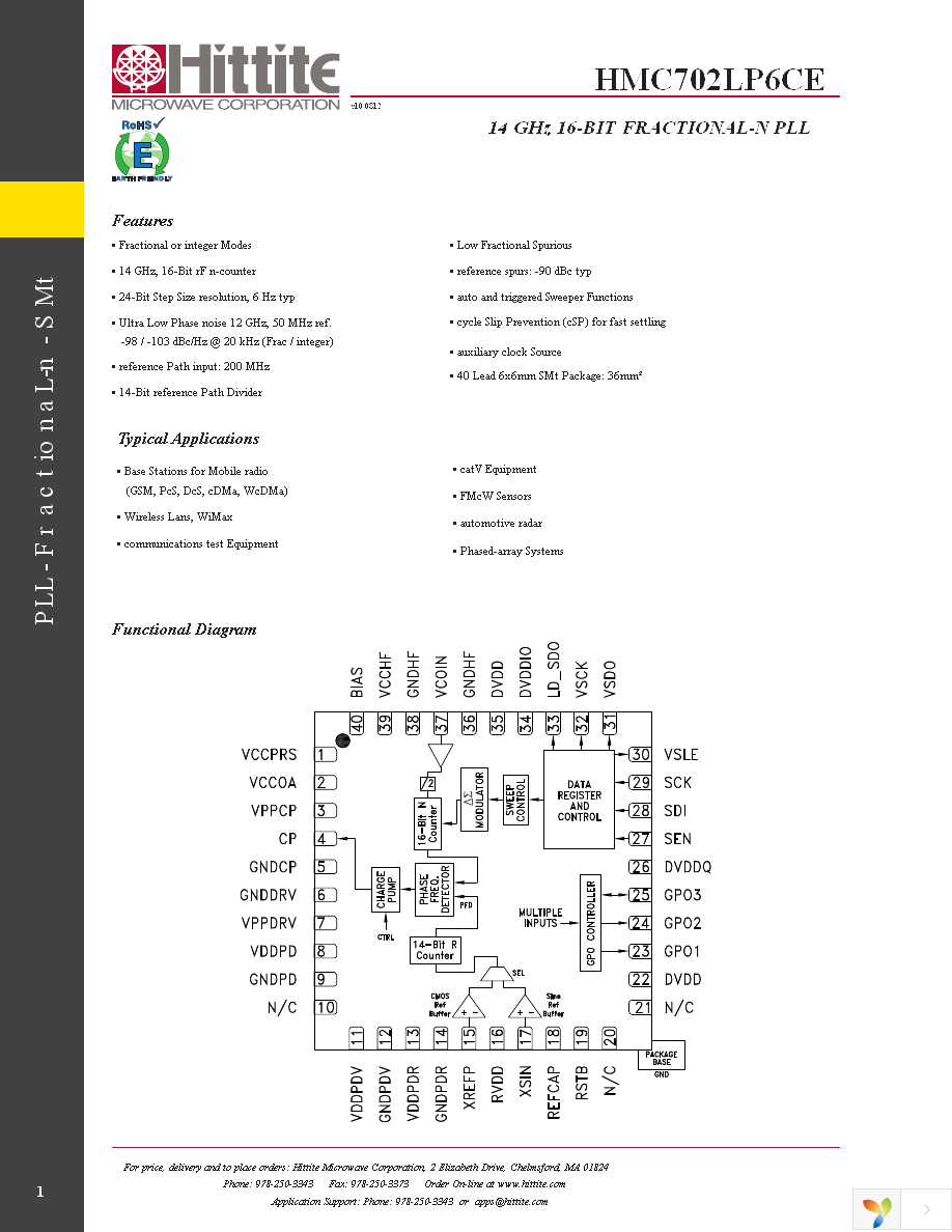 HMC702LP6CE Page 3