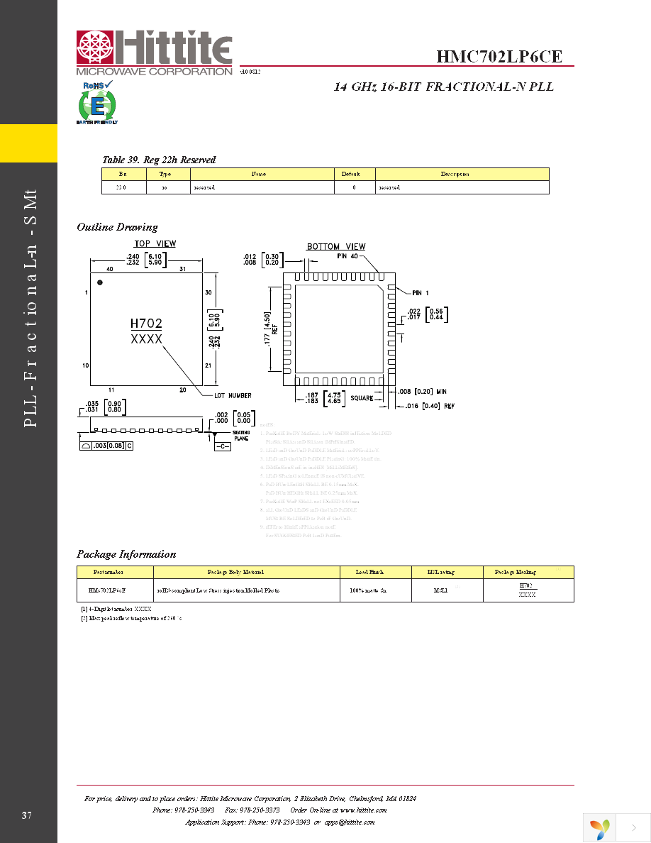 HMC702LP6CE Page 39