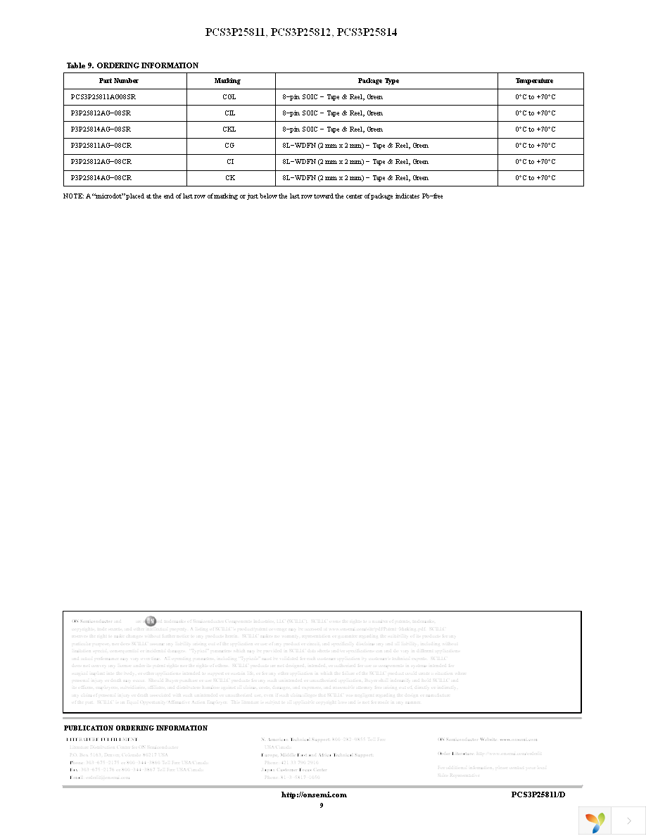 PCS3P25811AG08SR Page 9