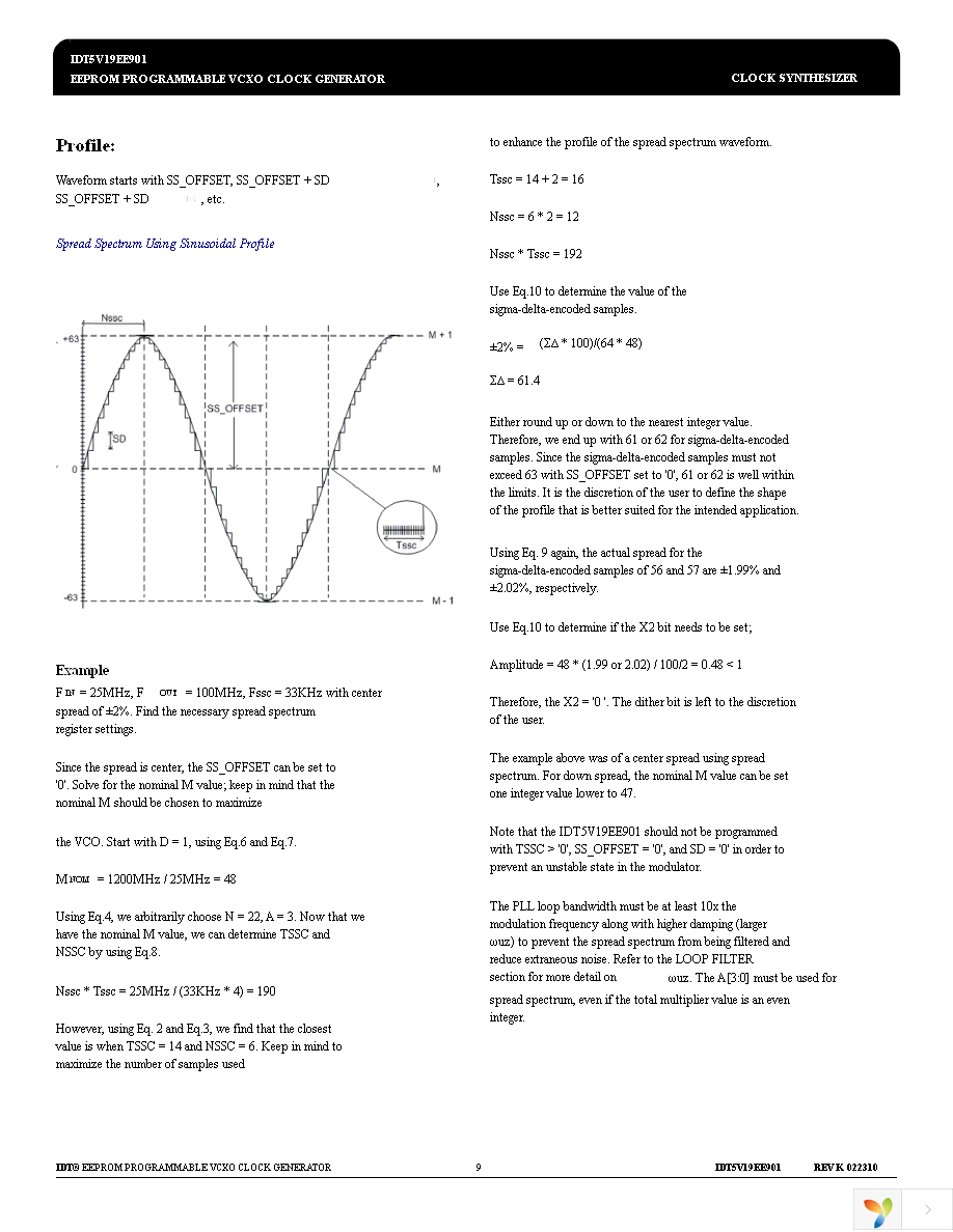 5V19EE901NLGI Page 9