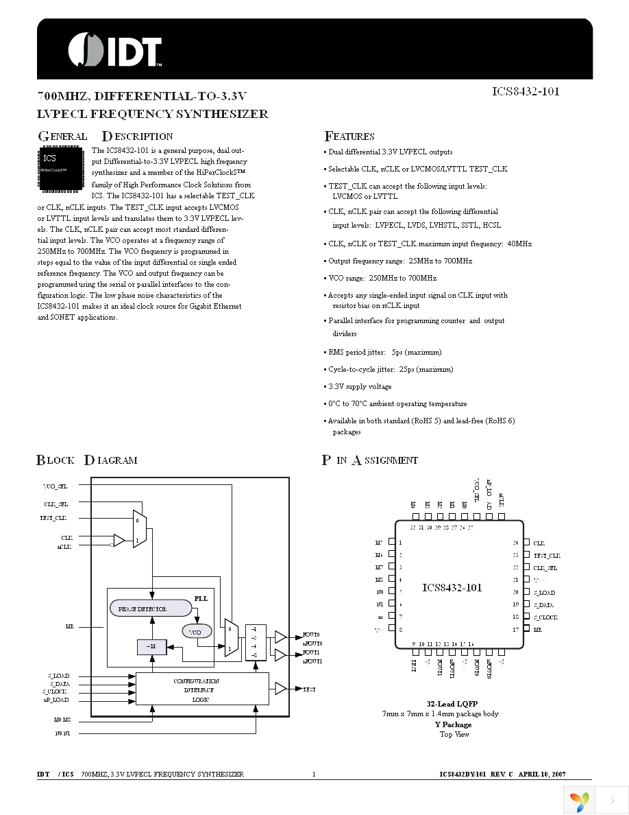 8432DY-101LF Page 1