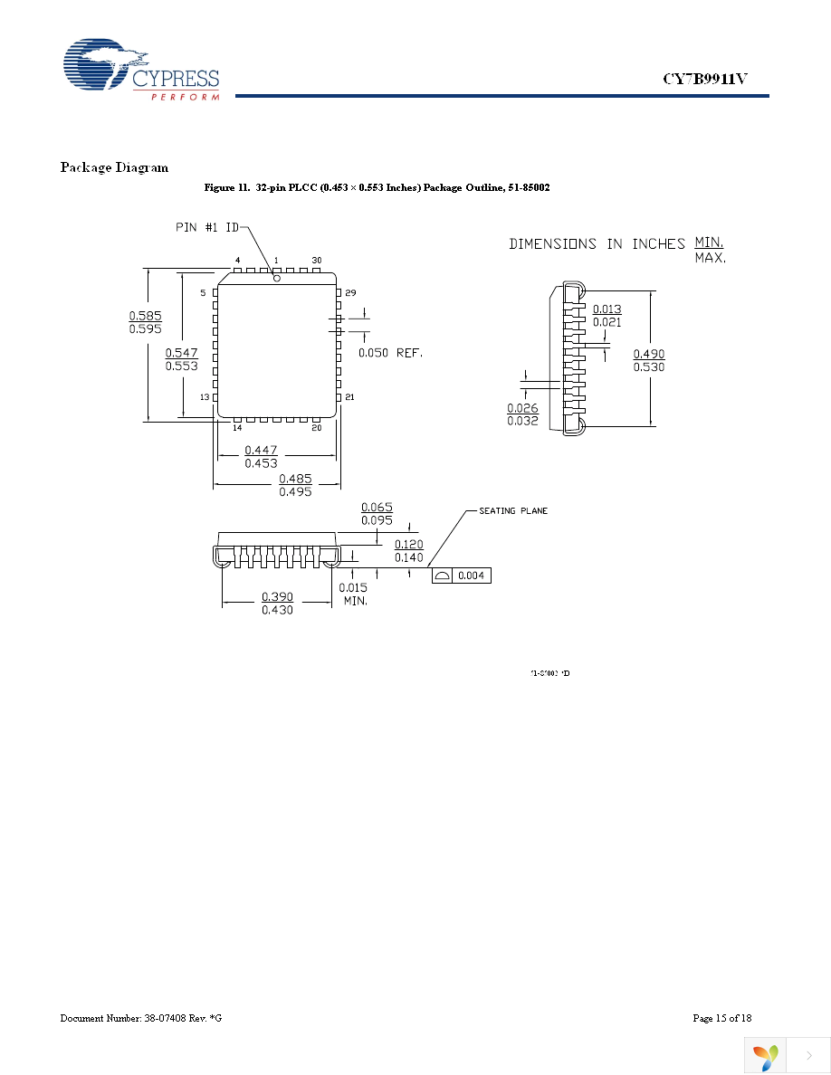 CY7B9911V-5JXC Page 15