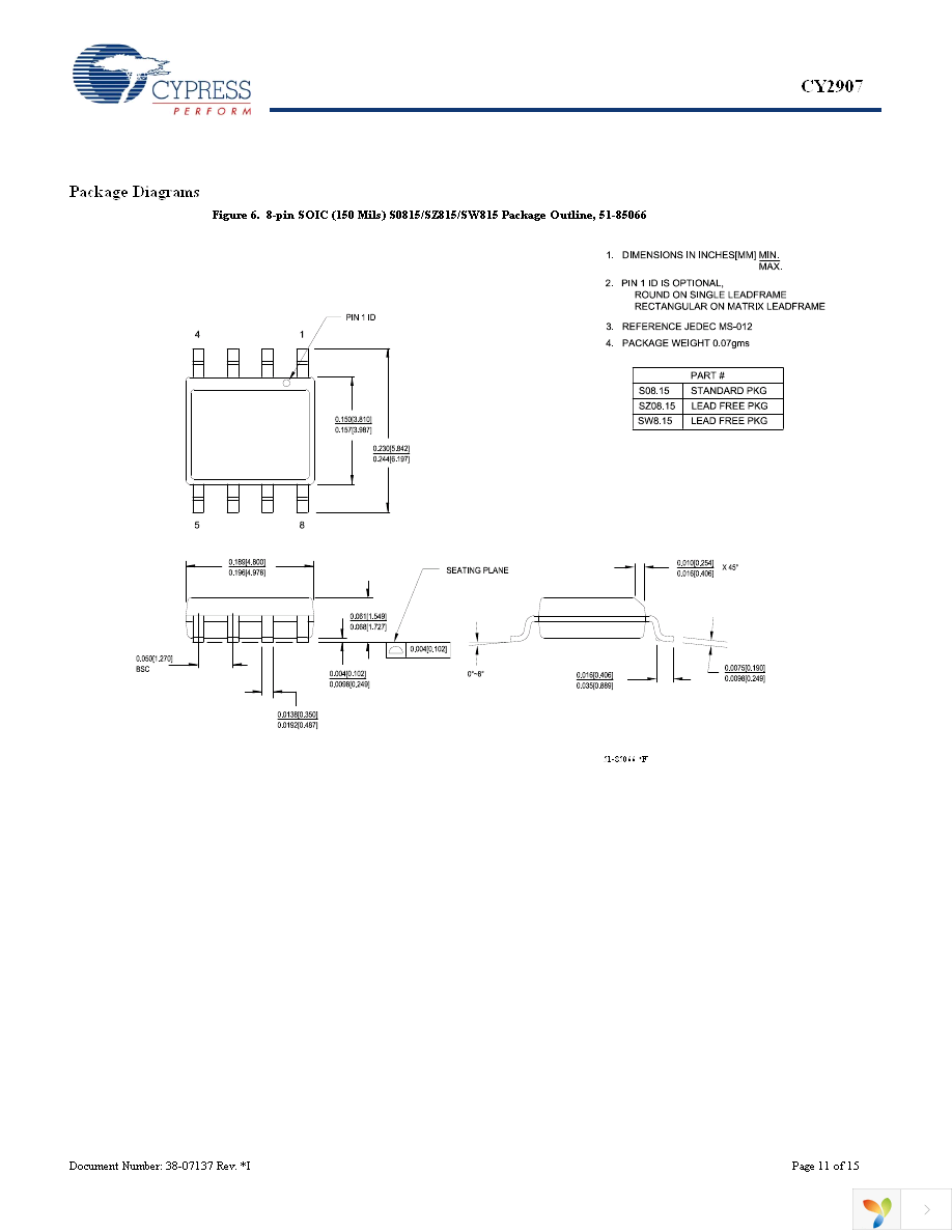 CY2907FX8 Page 11