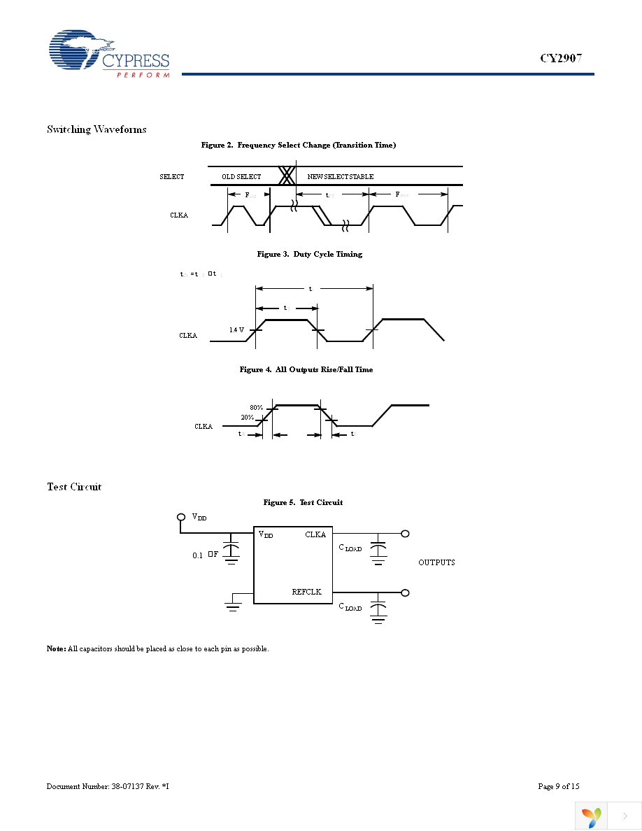 CY2907FX8 Page 9