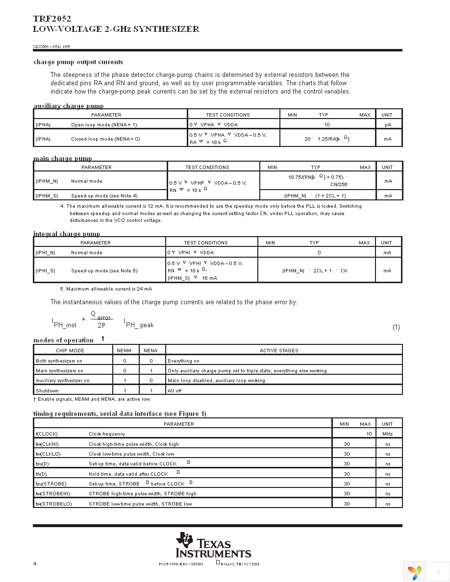 TRF2052PW Page 4