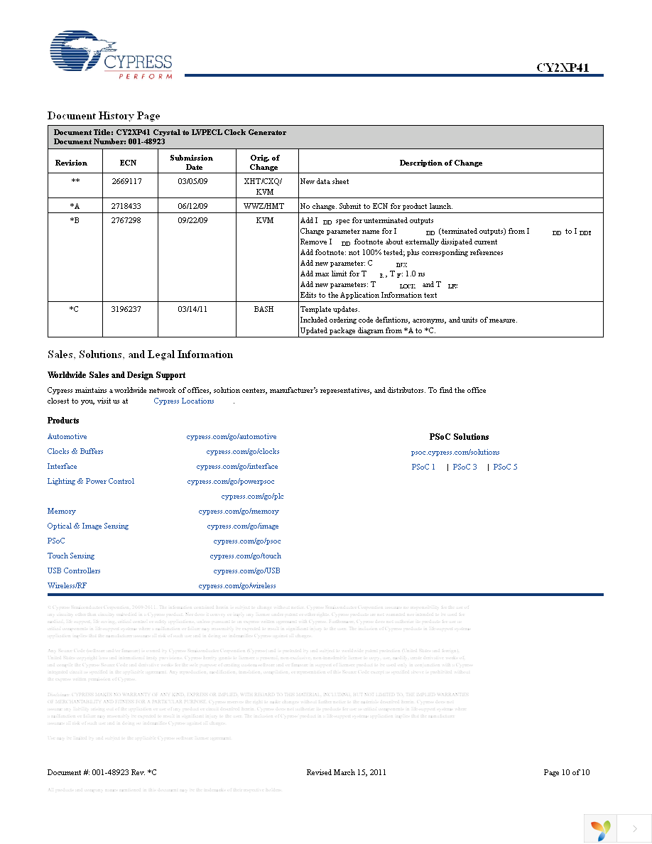 CY2XP41ZXC Page 10