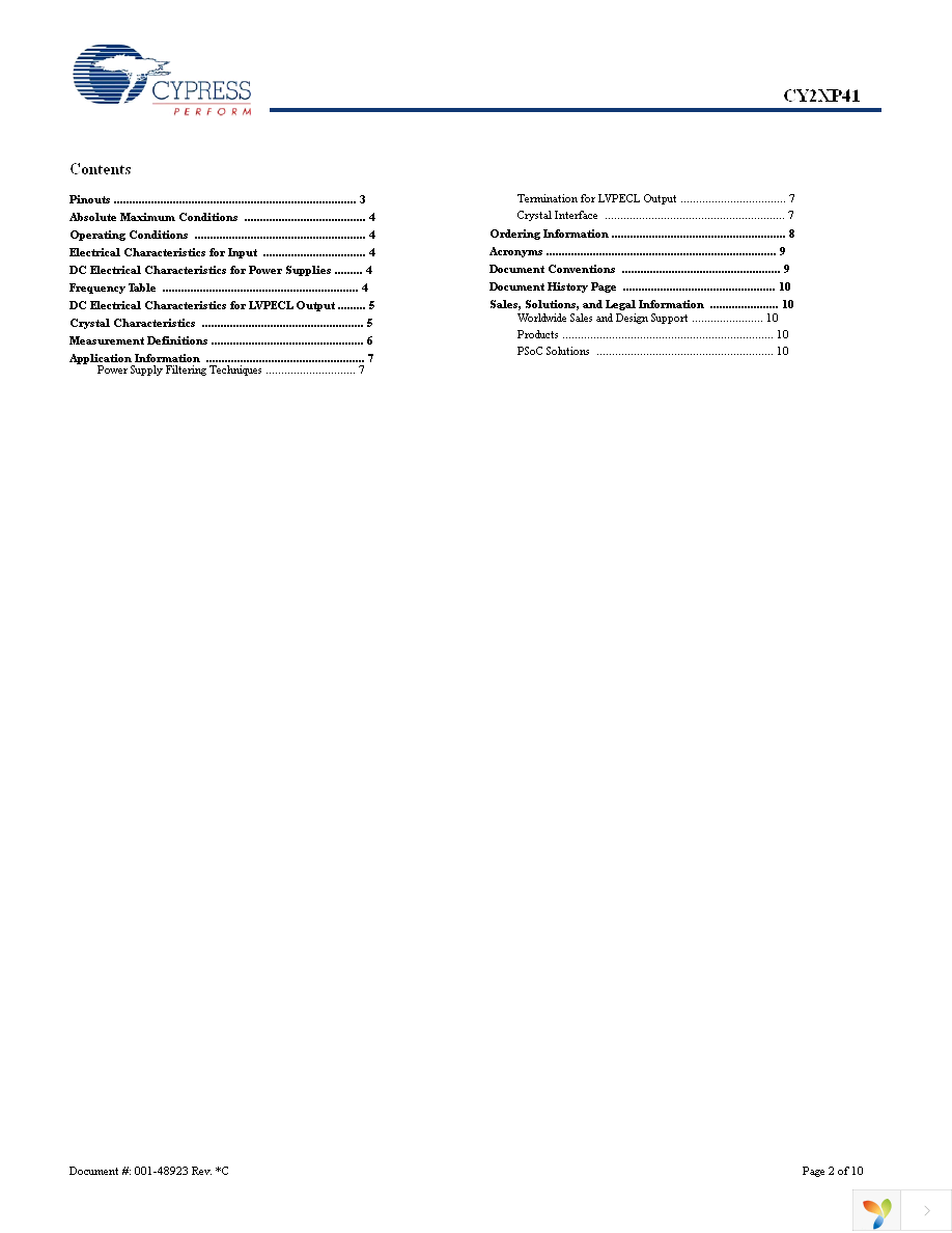 CY2XP41ZXC Page 2