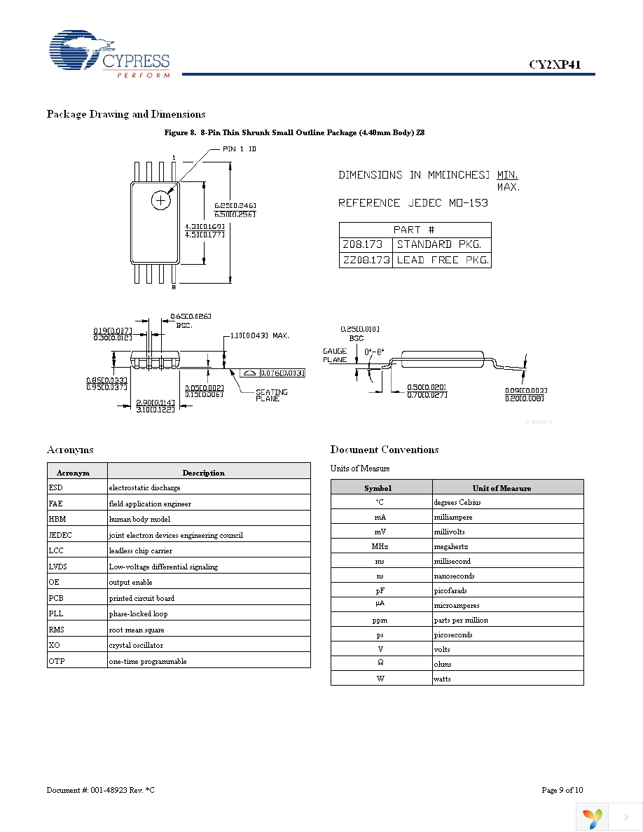 CY2XP41ZXC Page 9