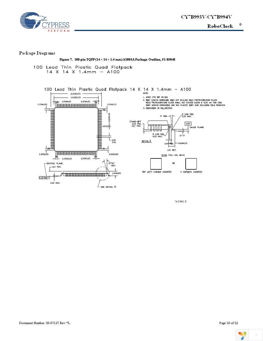 CY7B994V-2BBI Page 18