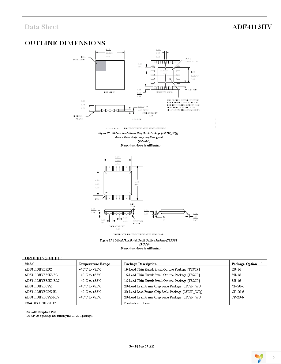 ADF4113HVBRUZ Page 17