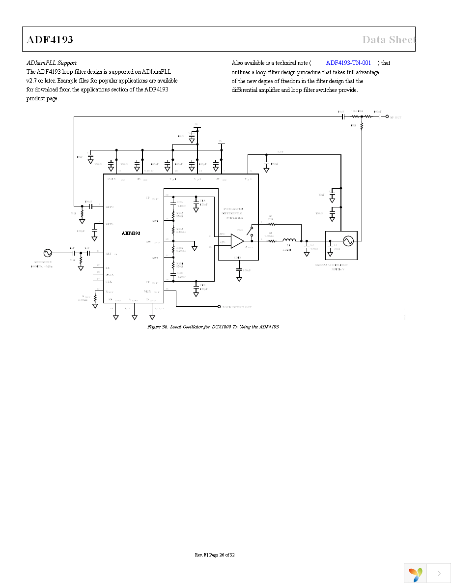 ADF4193BCPZ Page 26