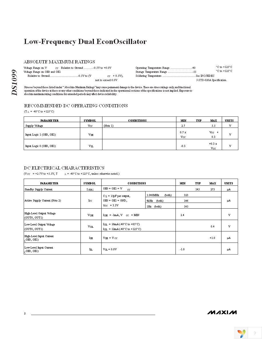 DS1099U-AG+ Page 2