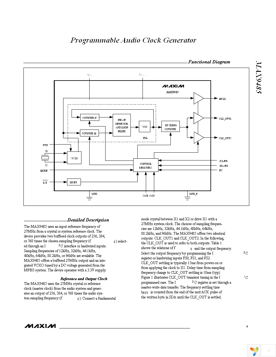 MAX9485EUP+ Page 7