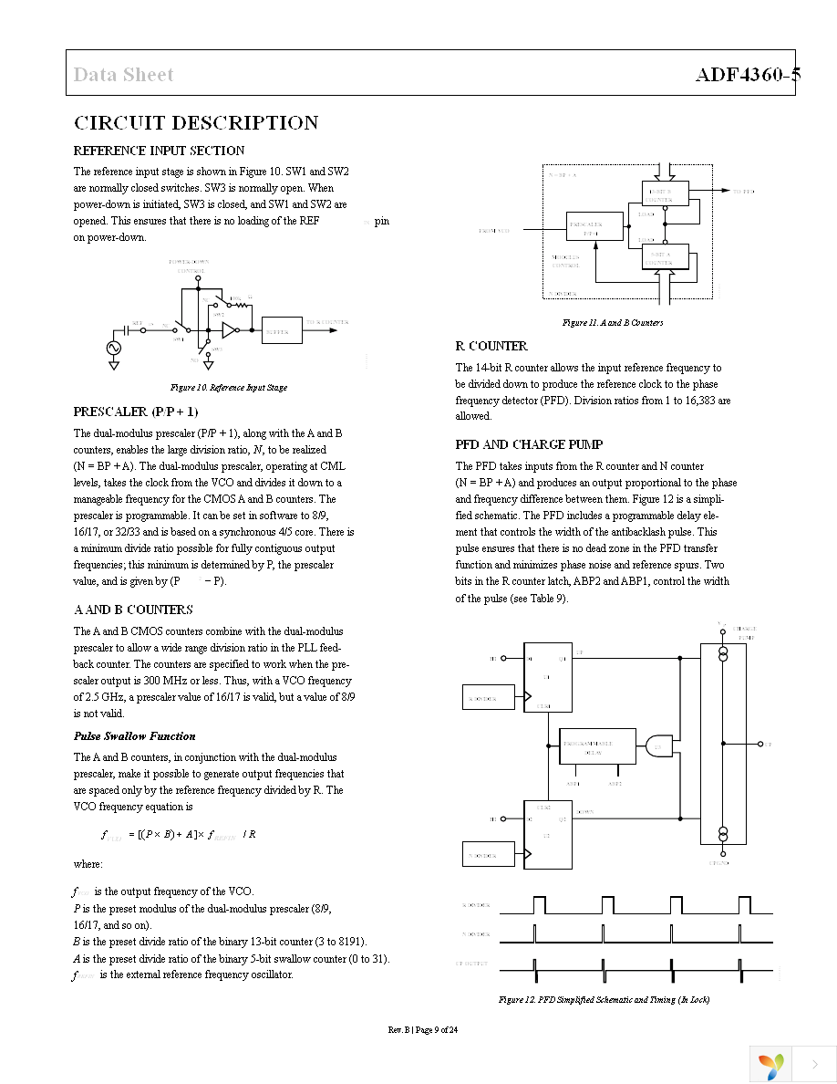 ADF4360-5BCPZ Page 9