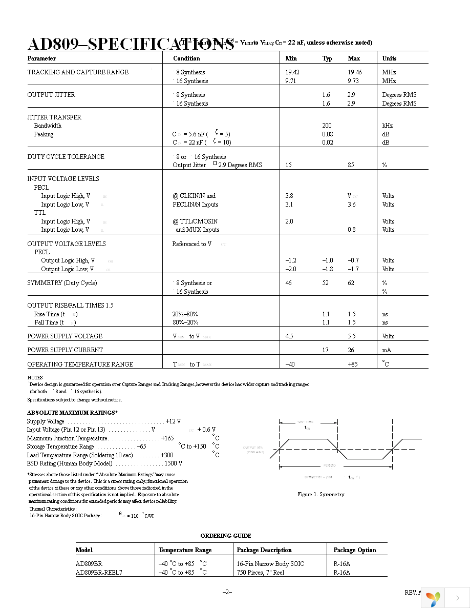 AD809BRZ Page 2