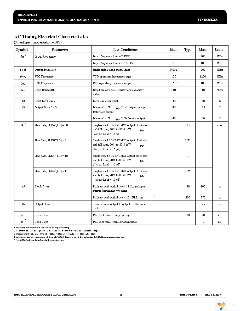 5V49EE504NLGI Page 19