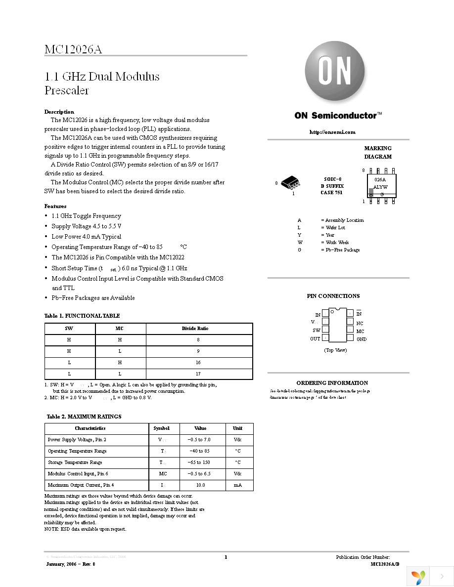 MC12026ADG Page 1