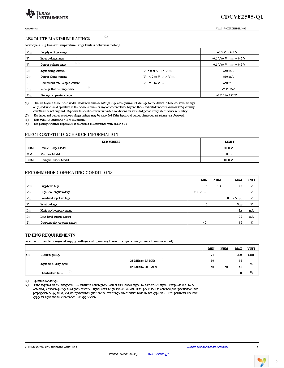 CDCVF2505IDRQ1 Page 3