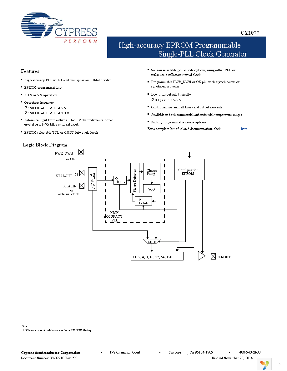 CY2077FZXI Page 1