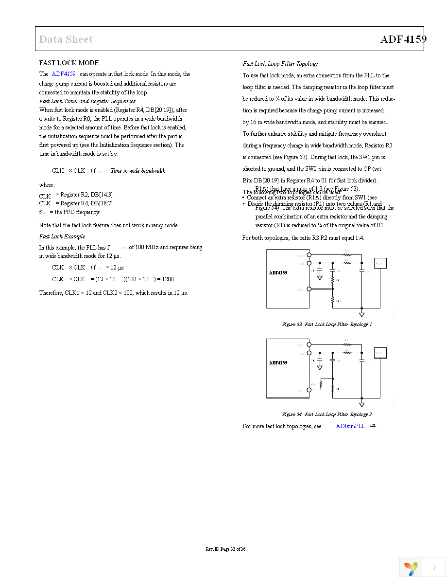 ADF4159CCPZ Page 33