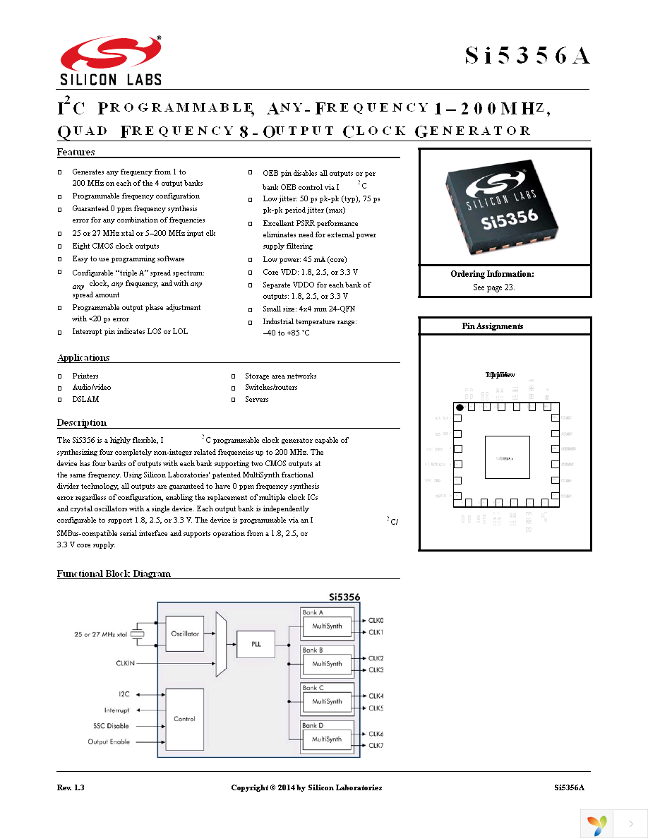 SI5356A-B-GM Page 1