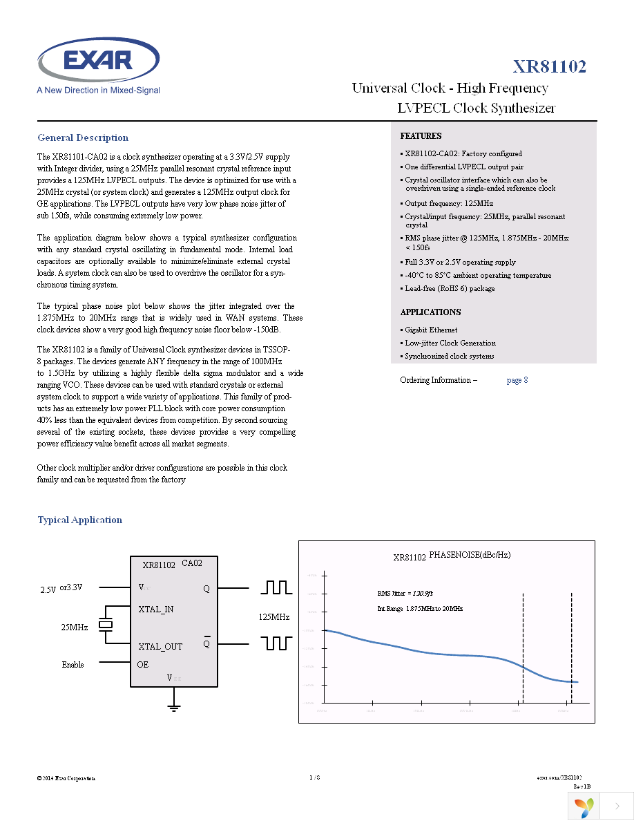 XR81102-CA02-F Page 1