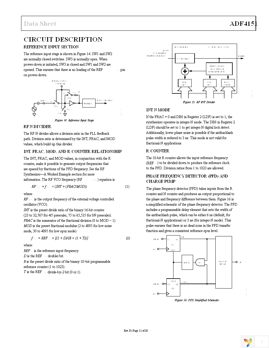 ADF4151BCPZ-RL7 Page 11