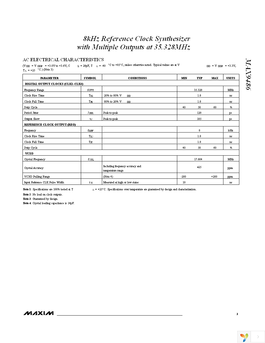 MAX9486EUG-T Page 3