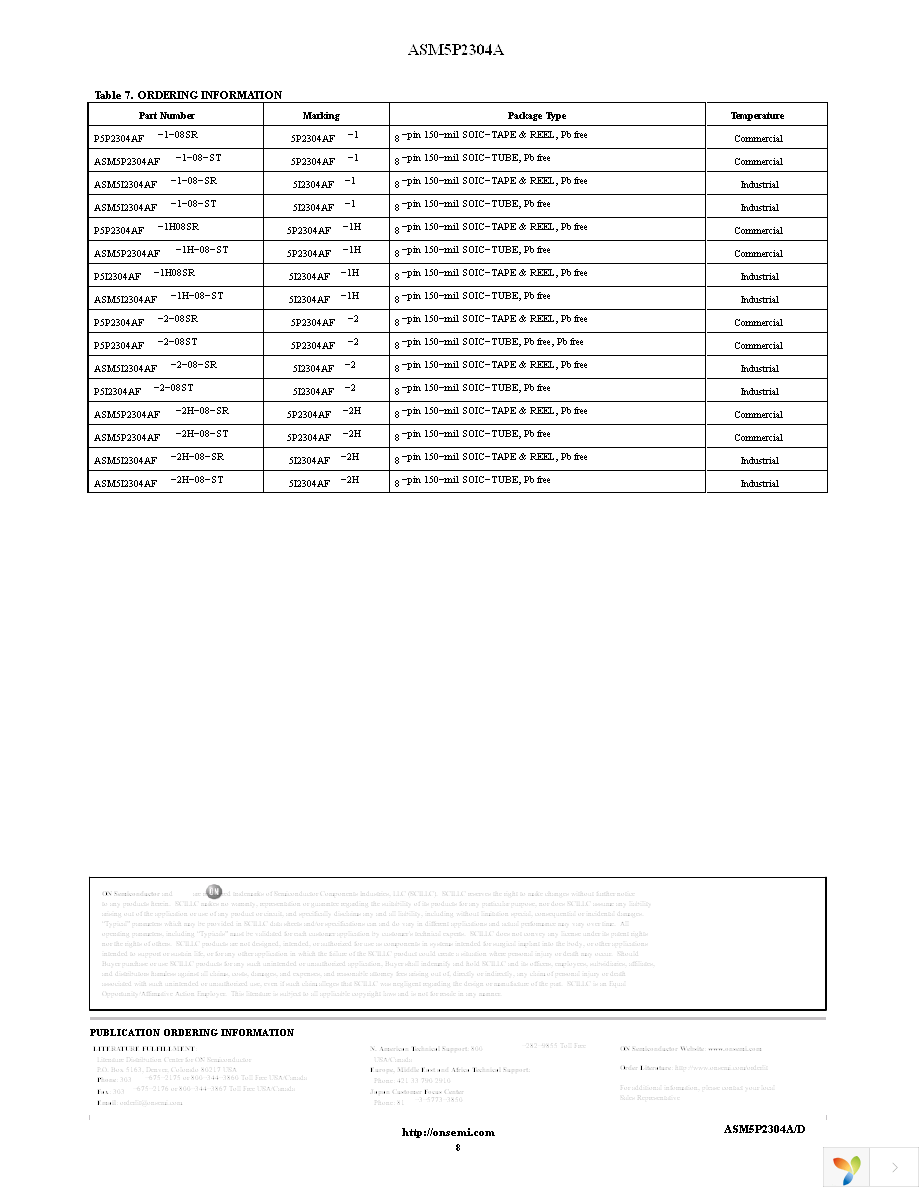 P5I2304AF-1H08SR Page 8