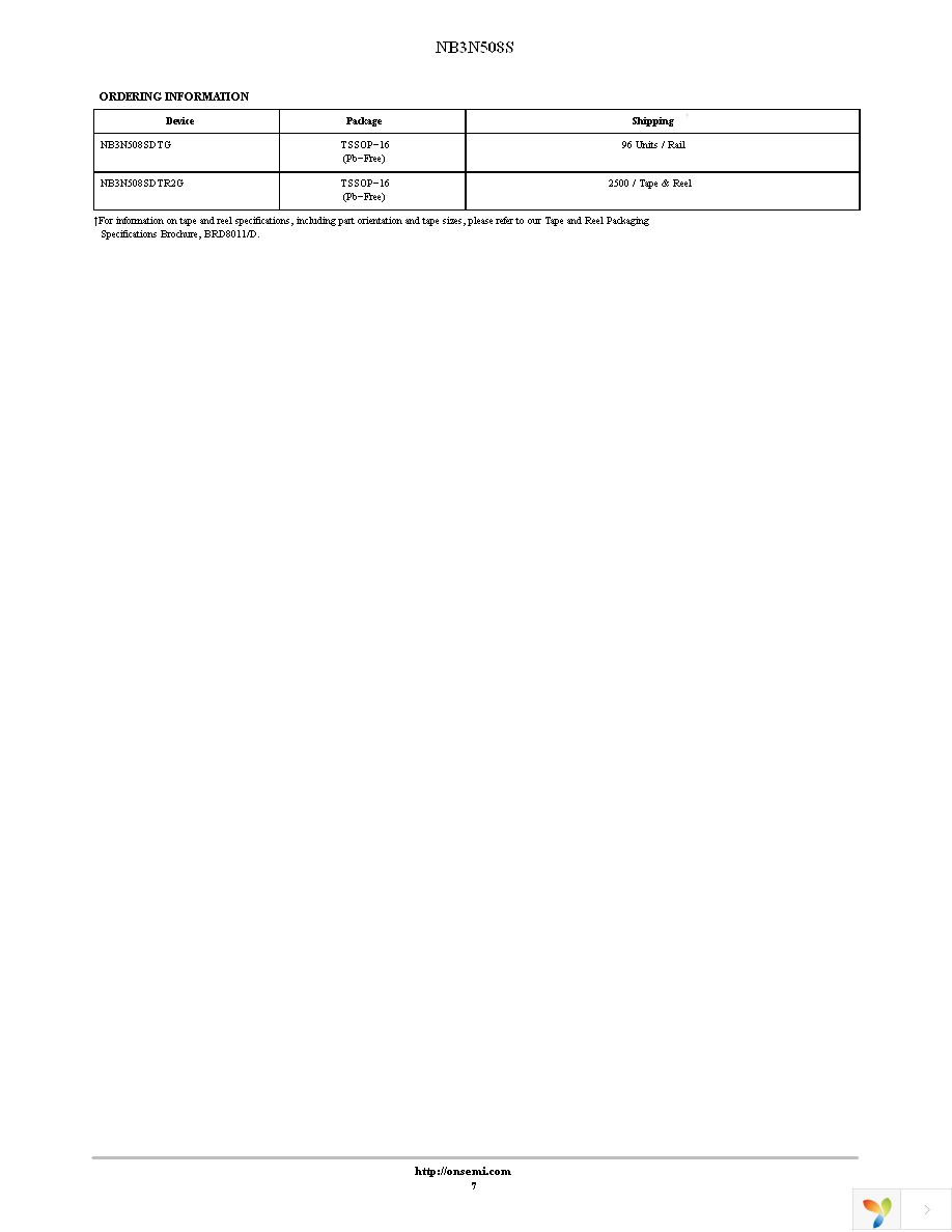 NB3N508SDTR2G Page 7