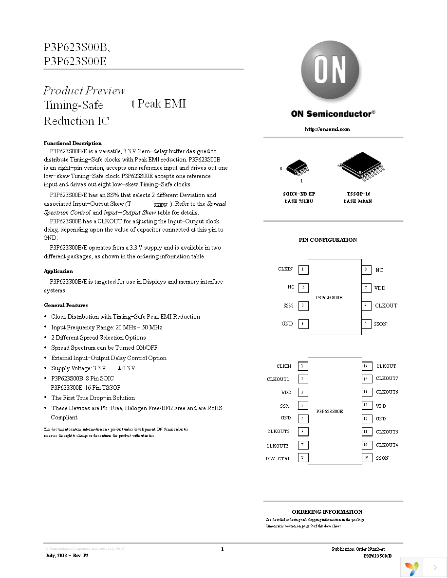 P3P623S00BG-08SR Page 1