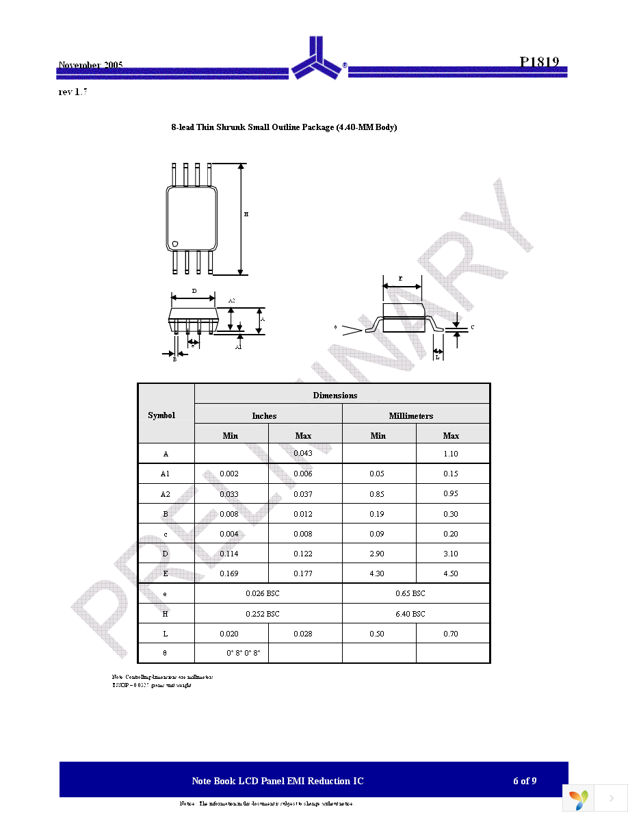 P1819BF-08TR Page 6